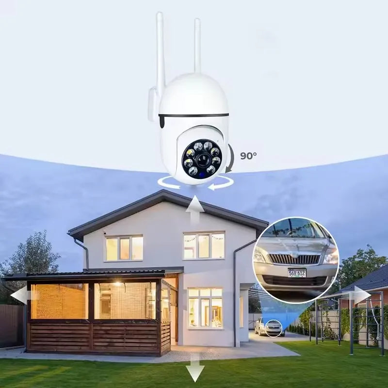 Smart 2.4G WiFi Camera for Home Security Video Surveillance Supprt Two Way Audio Mobile Motion Outdoor/Outside Night Vision