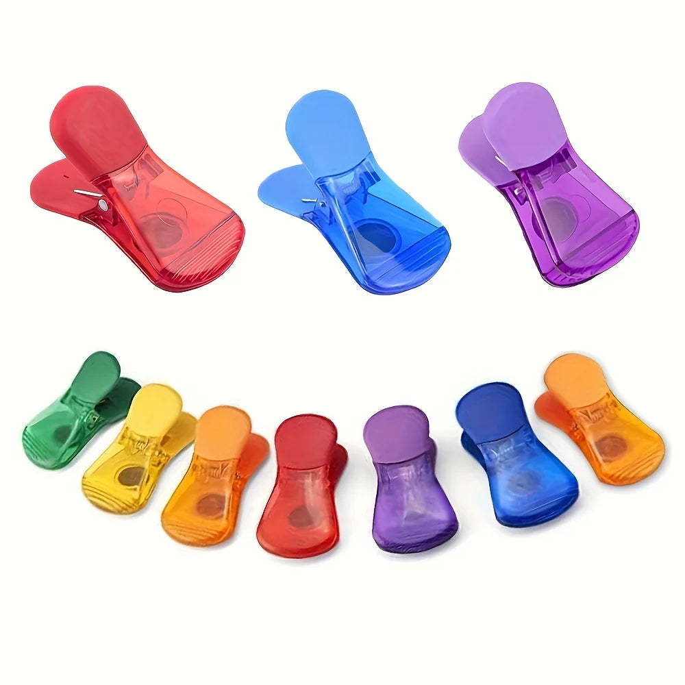 12-Piece Multicolor Food Bag & Note Clips – Durable Sealing Clips for Kitchen, Fridge, Office & Home Organization