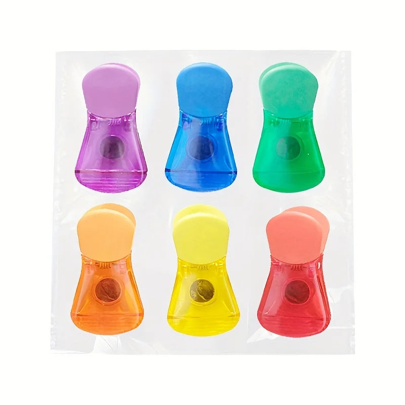 12-Piece Multicolor Food Bag & Note Clips – Durable Sealing Clips for Kitchen, Fridge, Office & Home Organization