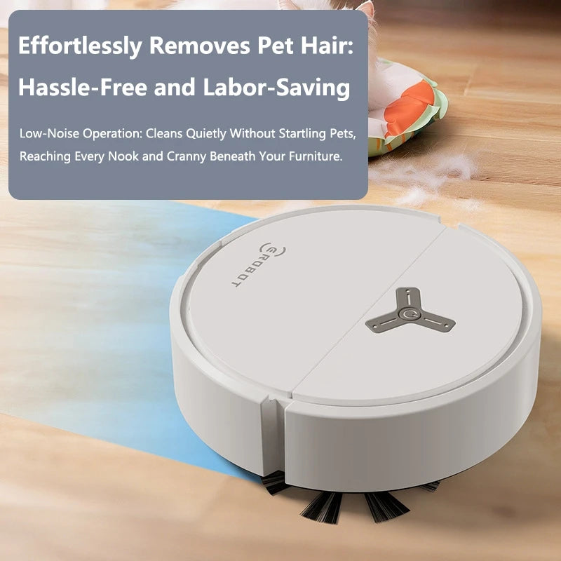 3-in-1 Smart Robot Vacuum Cleaner – 4000Pa Powerful Suction Sweeping, Vacuuming & Mopping Robot for Carpets and Hard Floors