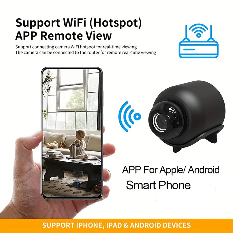 X5 Mini WiFi Security Camera 1080P HD Wireless Surveillance Camera with Night Vision & Motion Detection