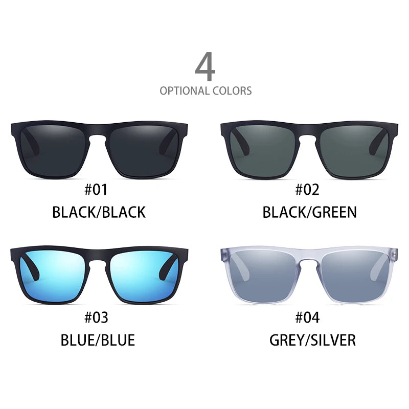 Vintage Polarized Sunglasses for Men & Women – Retro Square UV400 Driving, Fishing & Outdoor Sun Glasses