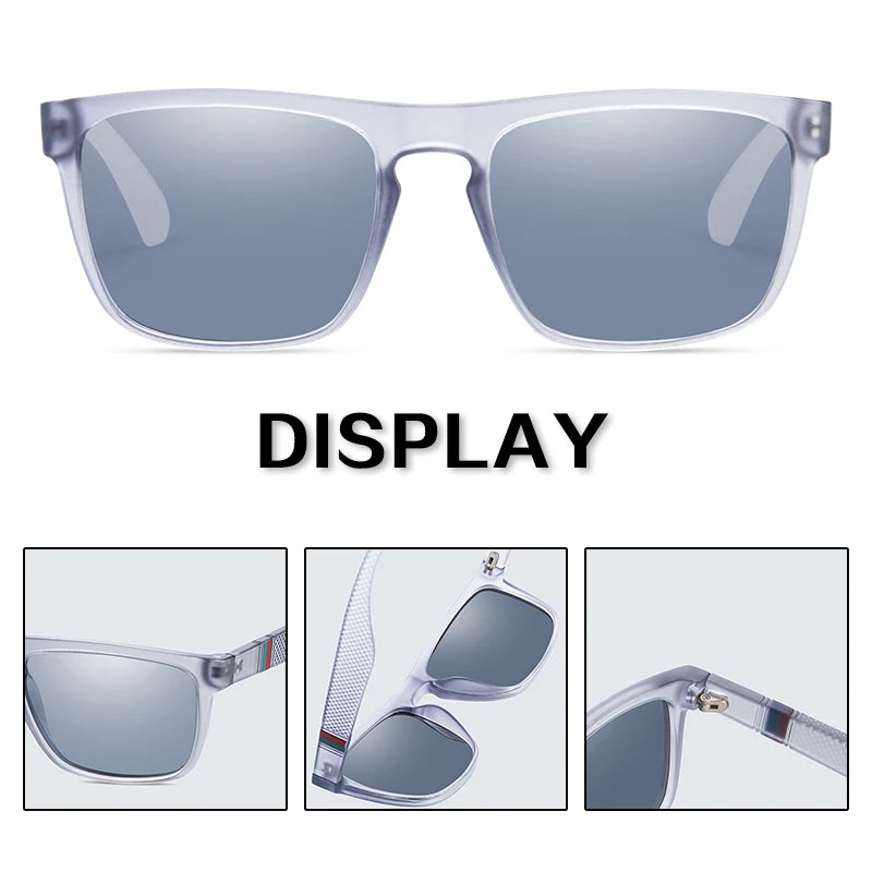 Vintage Polarized Sunglasses for Men & Women – Retro Square UV400 Driving, Fishing & Outdoor Sun Glasses