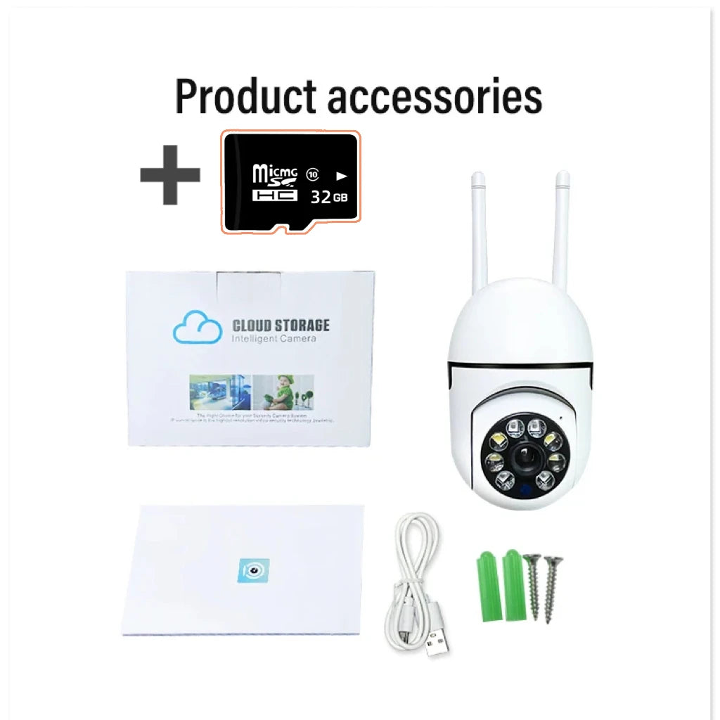 Smart 2.4G WiFi Camera for Home Security Video Surveillance Supprt Two Way Audio Mobile Motion Outdoor/Outside Night Vision