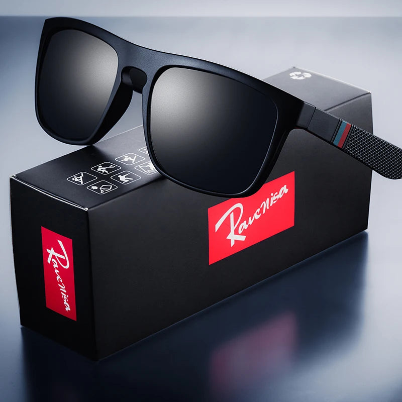 Vintage Polarized Sunglasses for Men & Women – Retro Square UV400 Driving, Fishing & Outdoor Sun Glasses