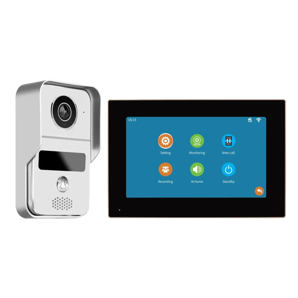Door Intercom Doorbell, 10.1 Inch, 1080P HD Color, CMOS, WiFi & Tuya App, IR CCTV Camera with Night Vision, Video & Calling
