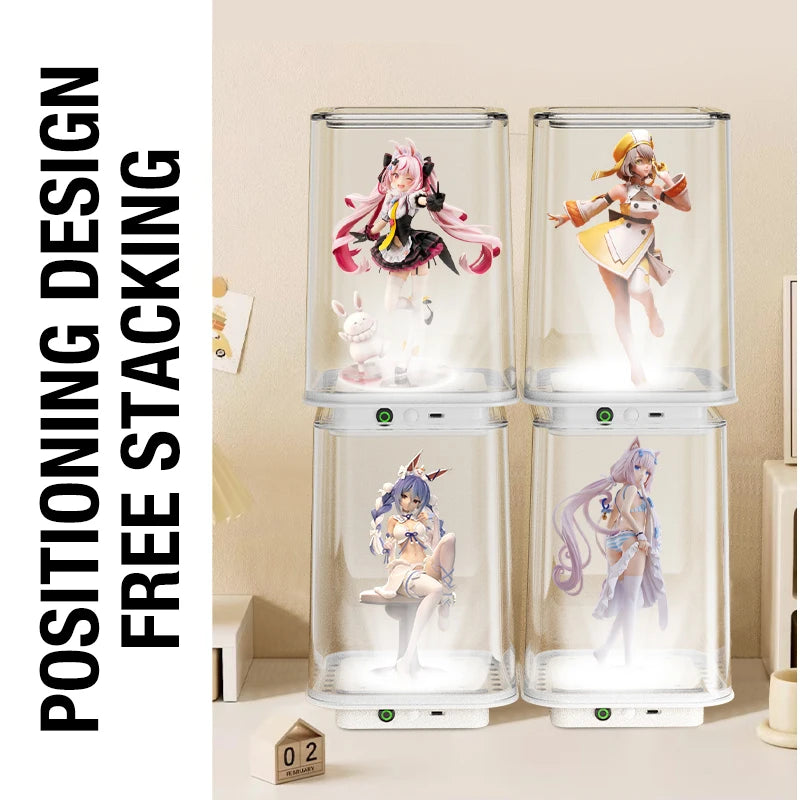 Storage Display Rack Dustproof Transparent Building Blocks Large Handheld Doll Display Cabinet Labubu Display Box