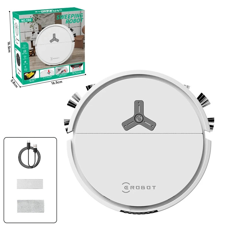 3-in-1 Smart Robot Vacuum Cleaner – 4000Pa Powerful Suction Sweeping, Vacuuming & Mopping Robot for Carpets and Hard Floors
