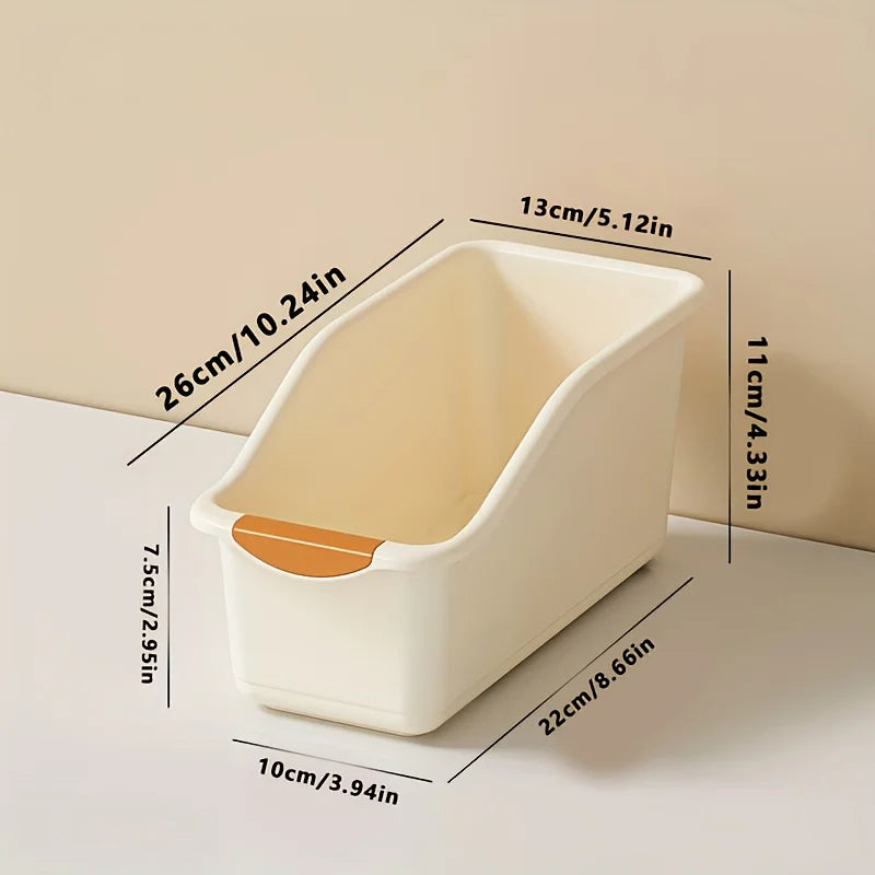 1/3pcs Multi-Functional Storage Box Set - Curved Space-Saving Design, Ideal for Home Organization & Cleaning Supplies Storage